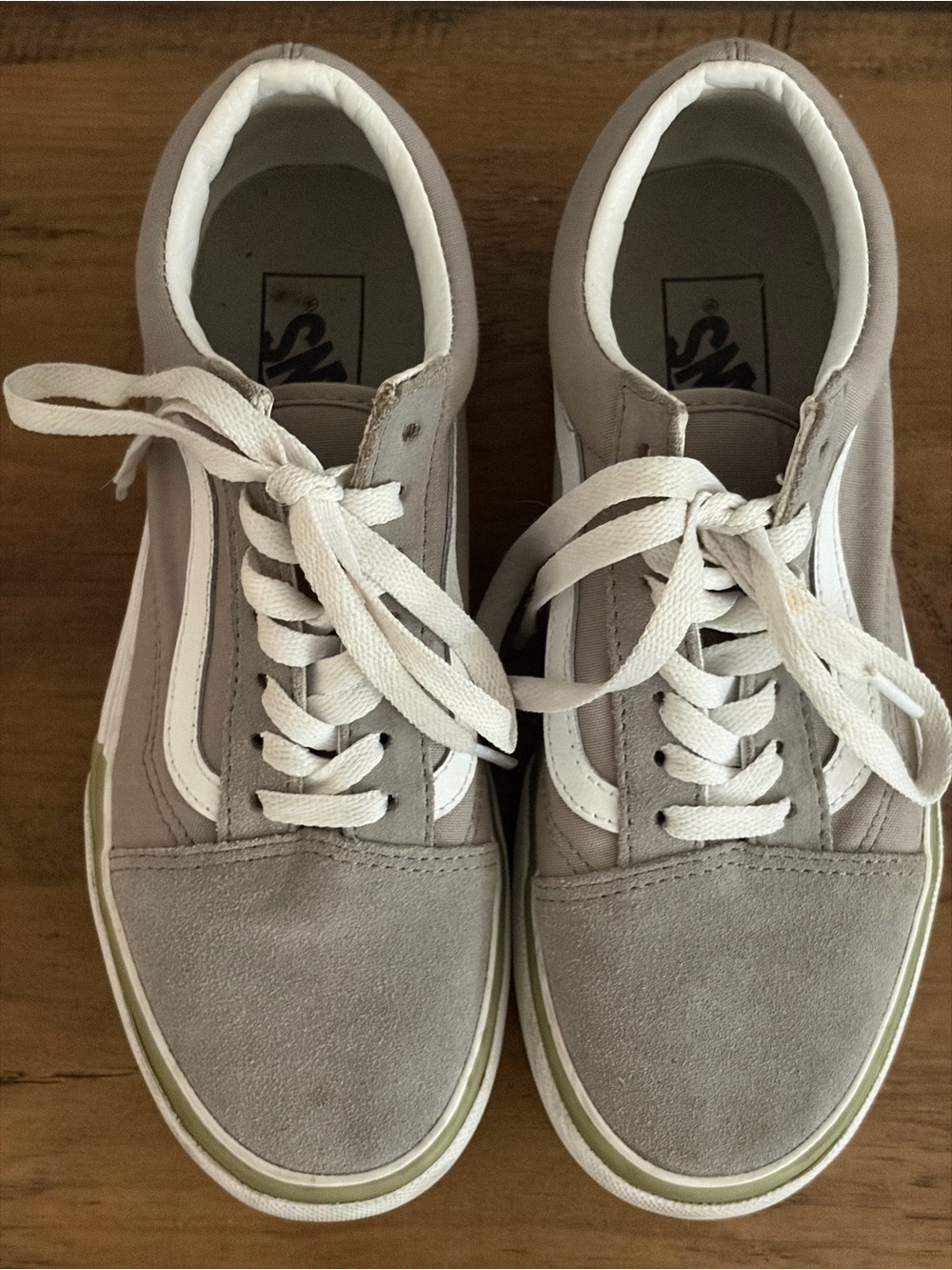 Vans Old Skool Suede Sneakers in Gray and White
